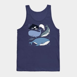 Cute Whales illustration Tank Top